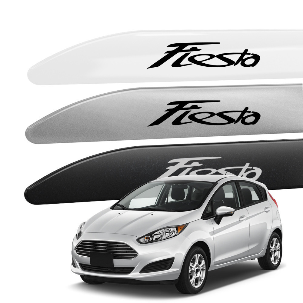 Friso Lateral New Fiesta Hatch Sedan 2011 a 2019 Facão Cor Original e Grafia Modelo Uni. Compatível