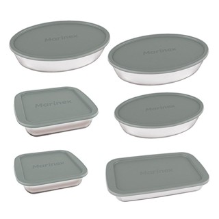 Conjunto Assadeira Marinex 1576 com Tampa Cinza 6 Peças em Oferta na Shopee