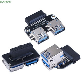 Adaptador USB 3.0 Fêmea Para Placa-Mãe RAPIDO Forte Durável 19 20 Pinos A Computador em Oferta na Shopee