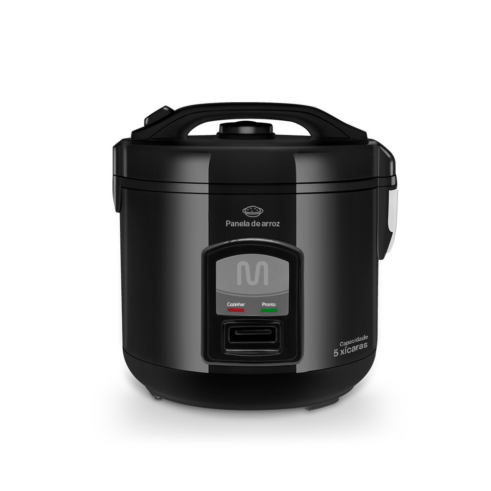 Panela De Arroz 5 Xícaras com Função Manter Aquecido 127V 400W Preta Multi - GO003 em Oferta na Shopee