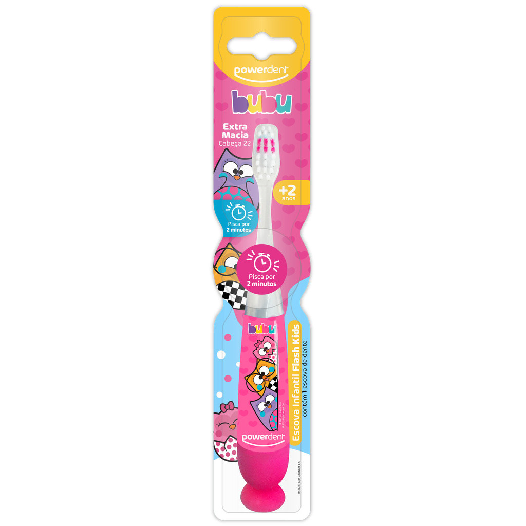 ESCOVA DE DENTE INFANTIL FLASH  BUBU