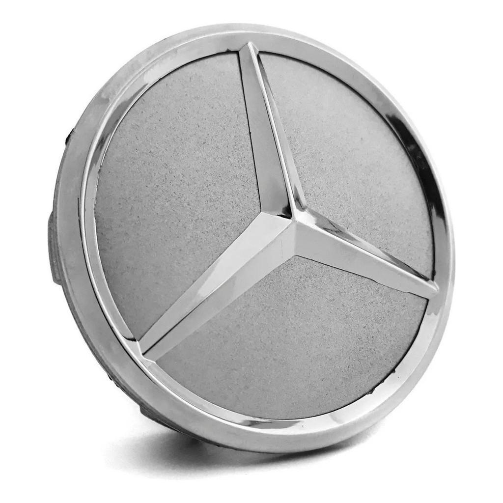 Calota Calotinha Centro Miolo Roda Mercedes Amg 75mm Prata