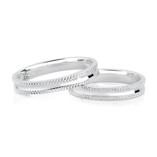 Par de Alianças de Compromisso em Prata 925 Detalhada 3mm + Caixinha em Oferta na Shopee