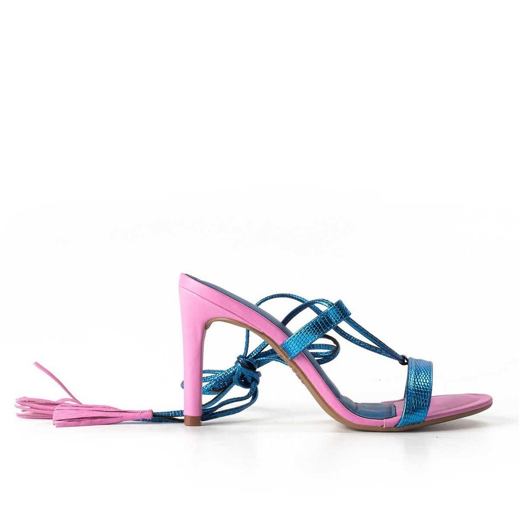 Sandália Dakota de Salto Alto e Com Amarração - Women Shoes