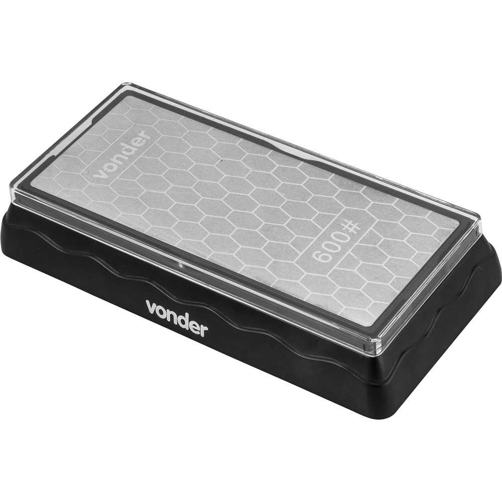Pedra Afiar Diamantada Base 7' Dupla Face G 600/1200 Vonder