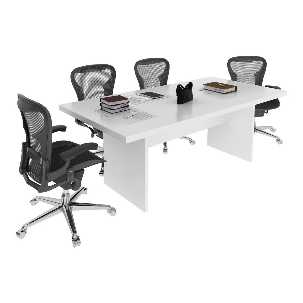 Mesa Escritório/Reunião Multimóveis CR25027 Branca - Home & Living