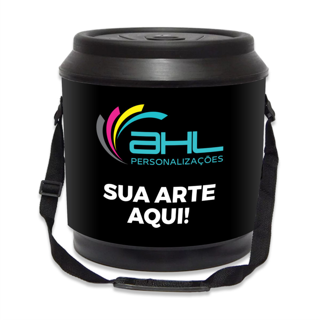 Cooler térmico 24 latas de 350ml preto personalizável