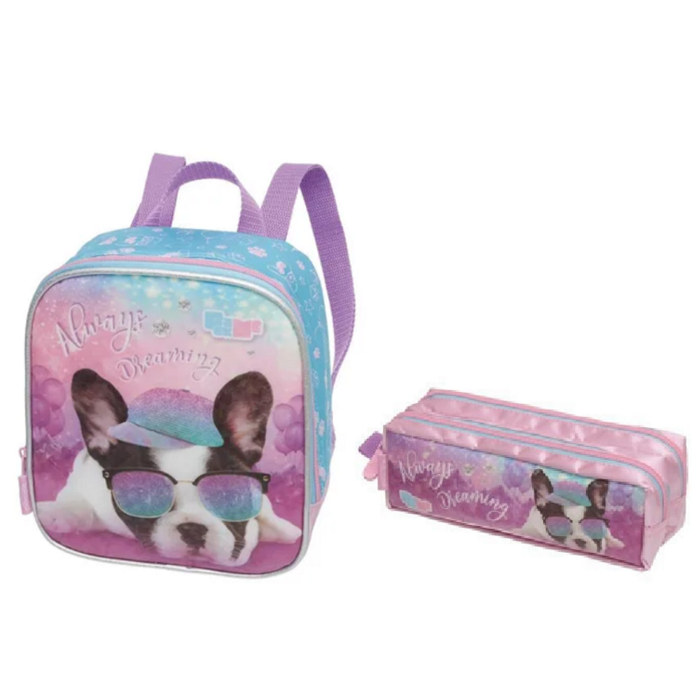 Kit Merendeira Lancheira E Estojo Escolar Jolie Packme