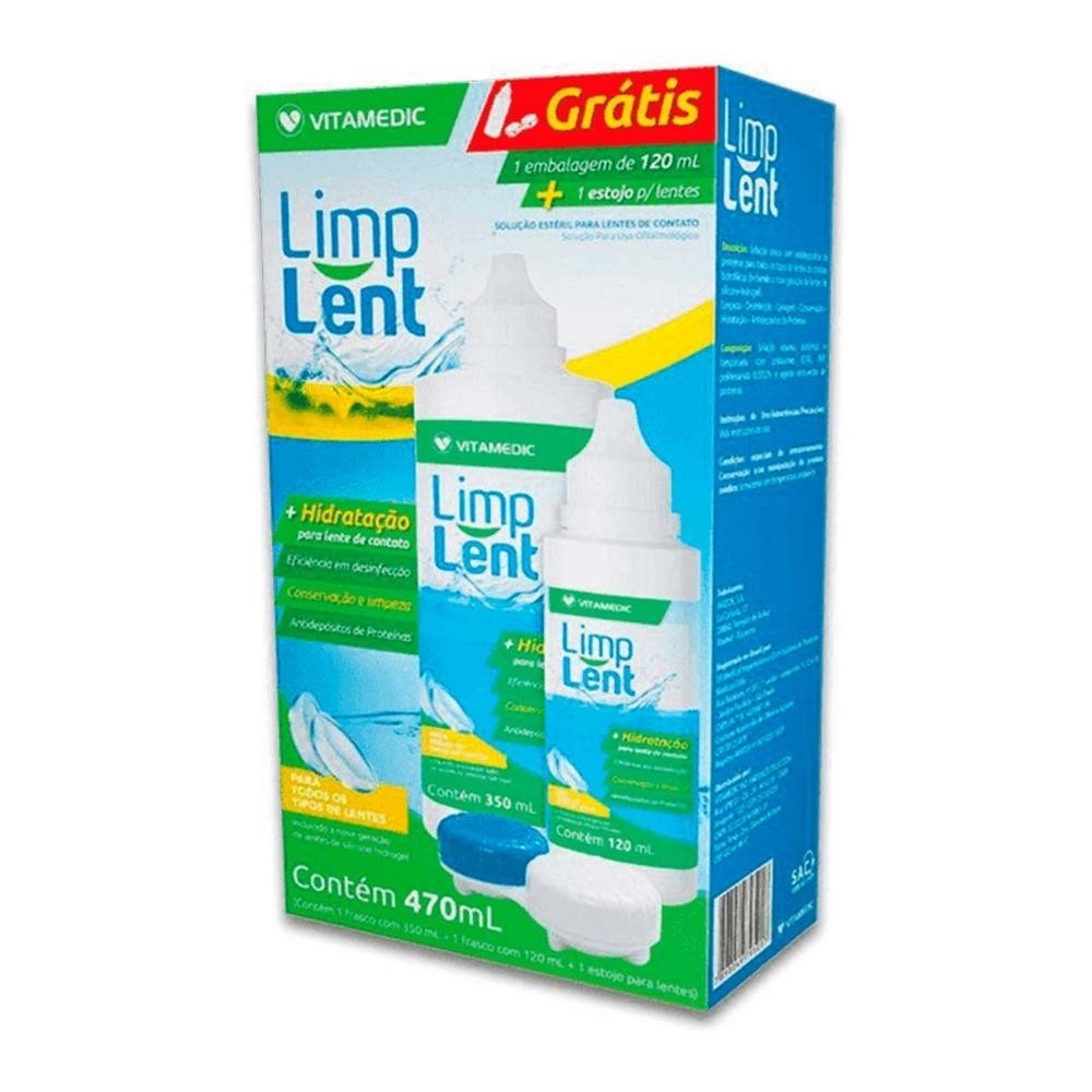 Kit Solução Estéril Para Lentes De Contato Limp Lent 470ml em Oferta na Shopee