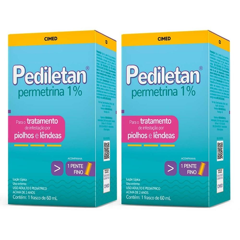 Kit 2 und Permetrina - Pediletan Loção Capilar 60ml em Oferta na Shopee