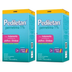 Kit 2 und Permetrina - Pediletan Loção Capilar 60ml