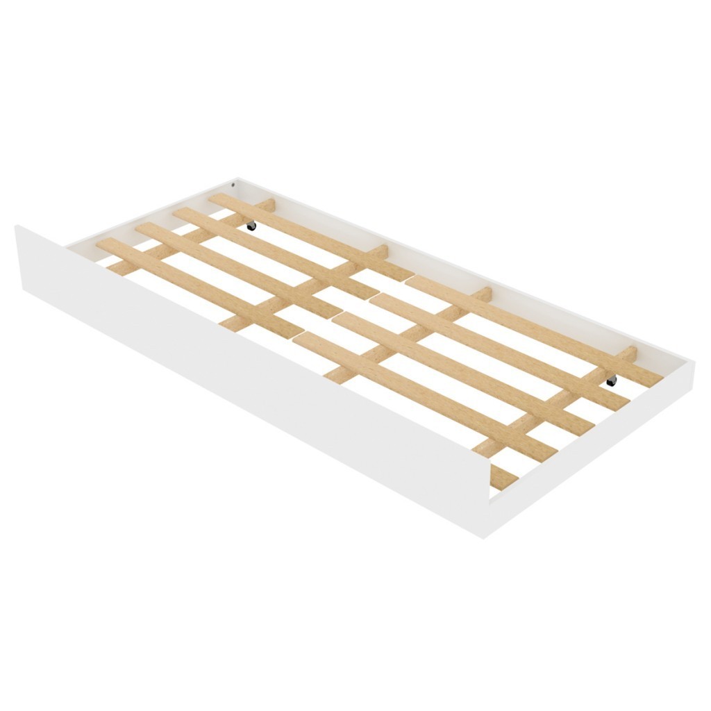 Cama de Solteiro Auxiliar Branco Cm8008 - Tecno Mobili - Home & Living