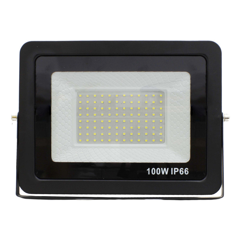 Refletor LED Branco Holofote Bivolt 100W 6500K Alta Luminosidade 96 Leds