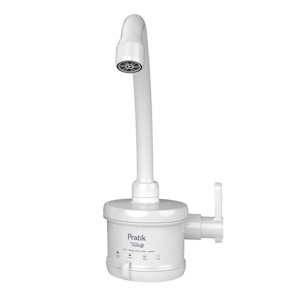 Torneira Elétrica Pratik 4 Temperaturas Branca 4800W em Oferta na Shopee