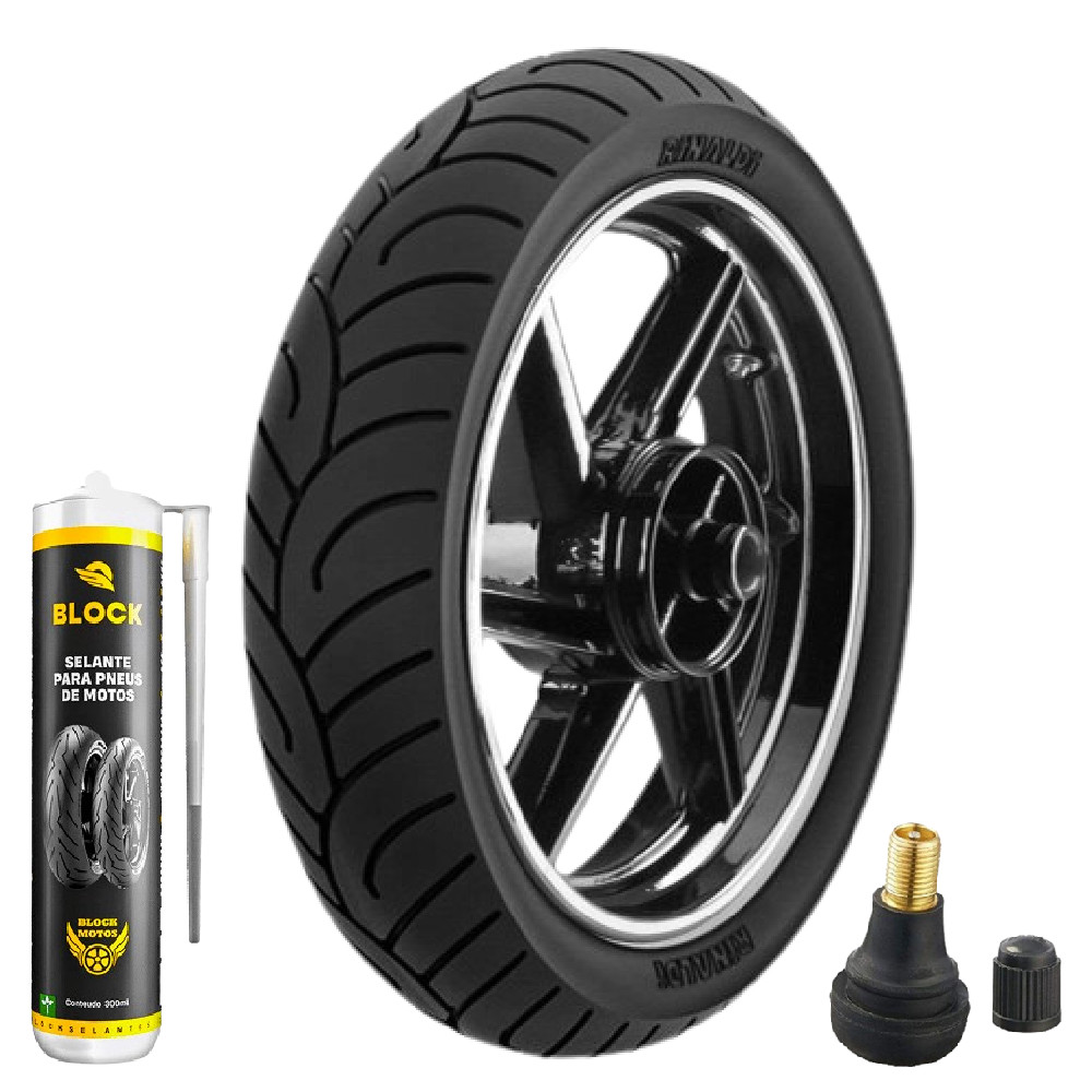 Pneu Cbx 250 Twister Cb 300r 140/70-17 66t Tl Hb37 Rinaldi + Bico + Selante