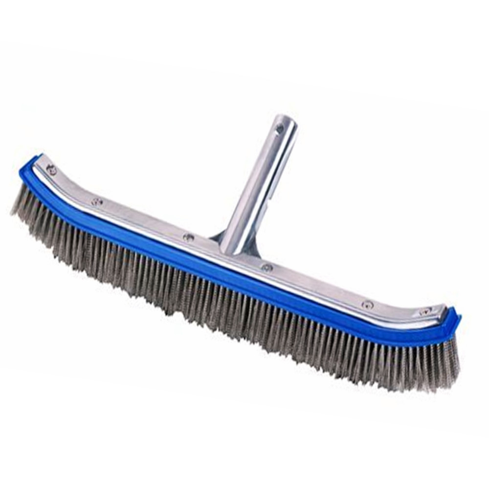 ESCOVÃO DE AÇO 44CM PARA LIMPEZA DO AZULEJO DE PISCINAS E SPA DE ALVENARIA em Oferta na Shopee