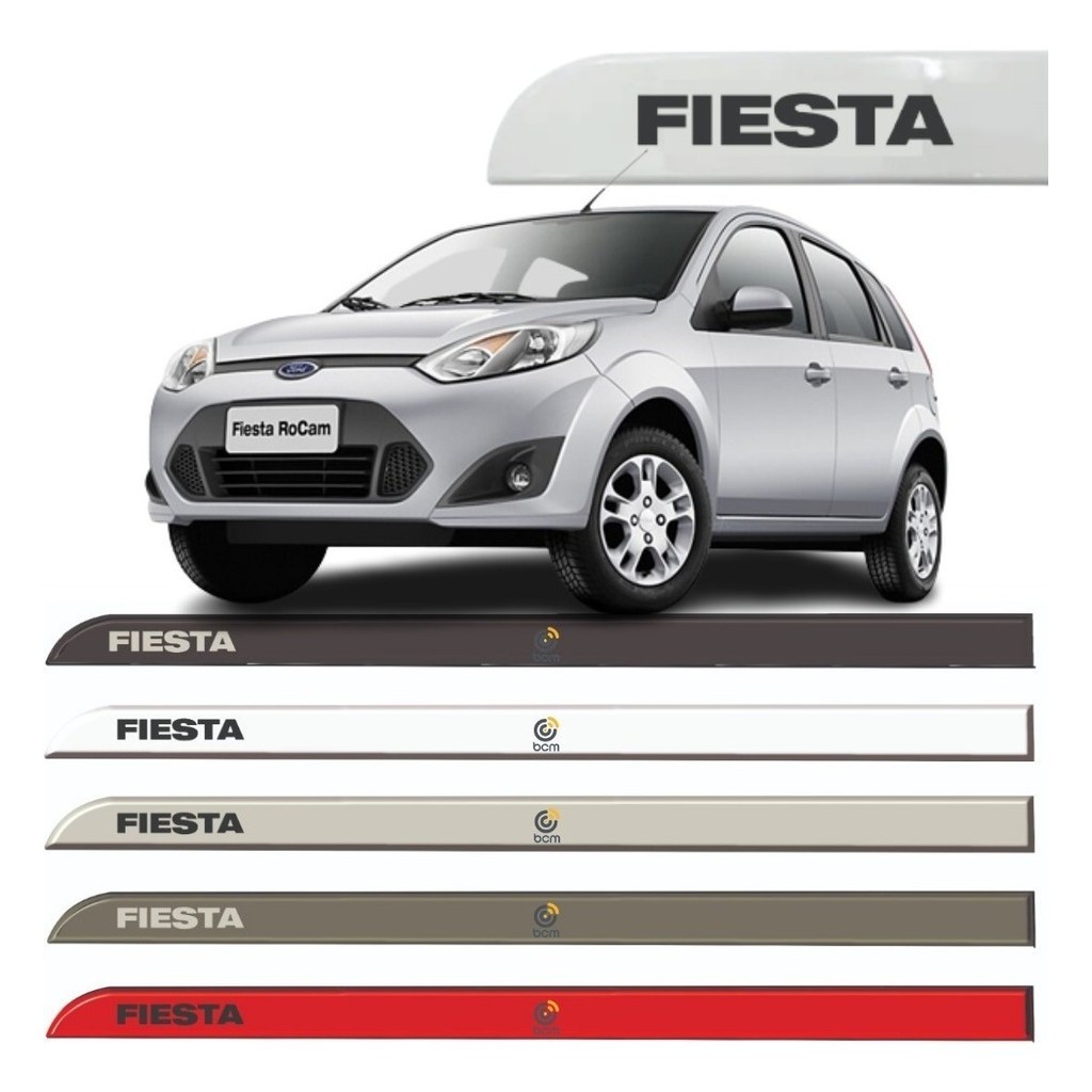 Kit Friso Lateral Porta Ford Fiesta Todos Os Anos 2003/2023