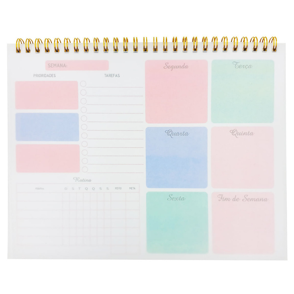 Planner de Anotação Semanal Permanente HA85159