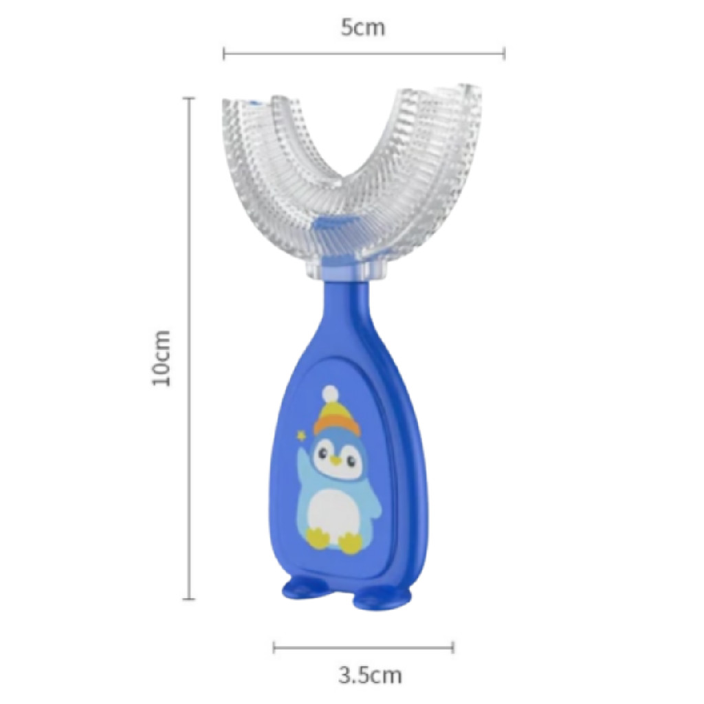 Escova De Dentes Silicone Forma De U Criancas Limpeza Oral Cavidade Infantil
