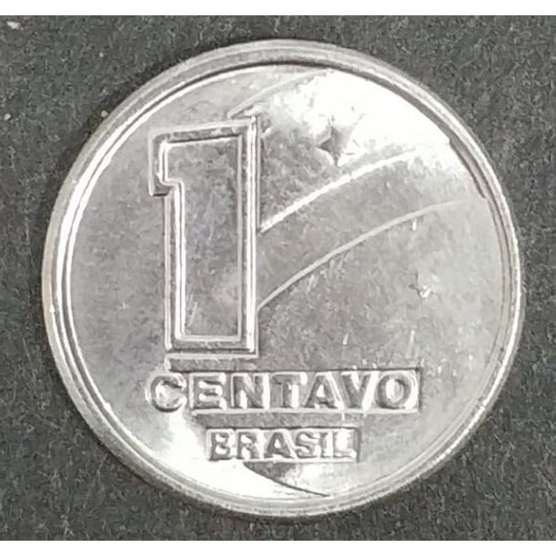 BRASIL MOEDA DE 1 CENTAVO 1990 FLOR DE CUNHO BOIADEIRO