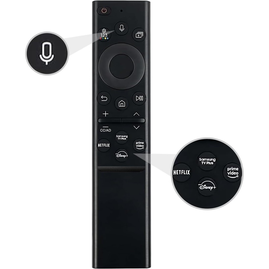 BN59-01385A Controle Remoto De Voz De Substituição Para Todos Os Samsung Neo QLED UHD HDR FHD 4K 8K Smart TV 2019 2020 2021 2022 Series (Sem Função Solar)