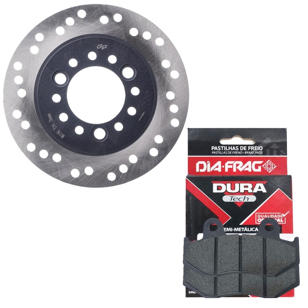 Disco de Freio Dianteiro Lead 110 + Pastilhas Diafrag em Oferta na Shopee