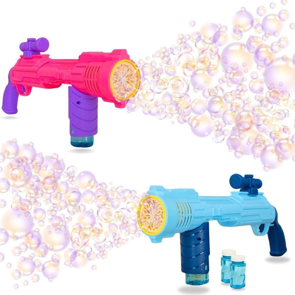 Brinquedo Maquina Bolha De Sabão Pistola Automática C/refil