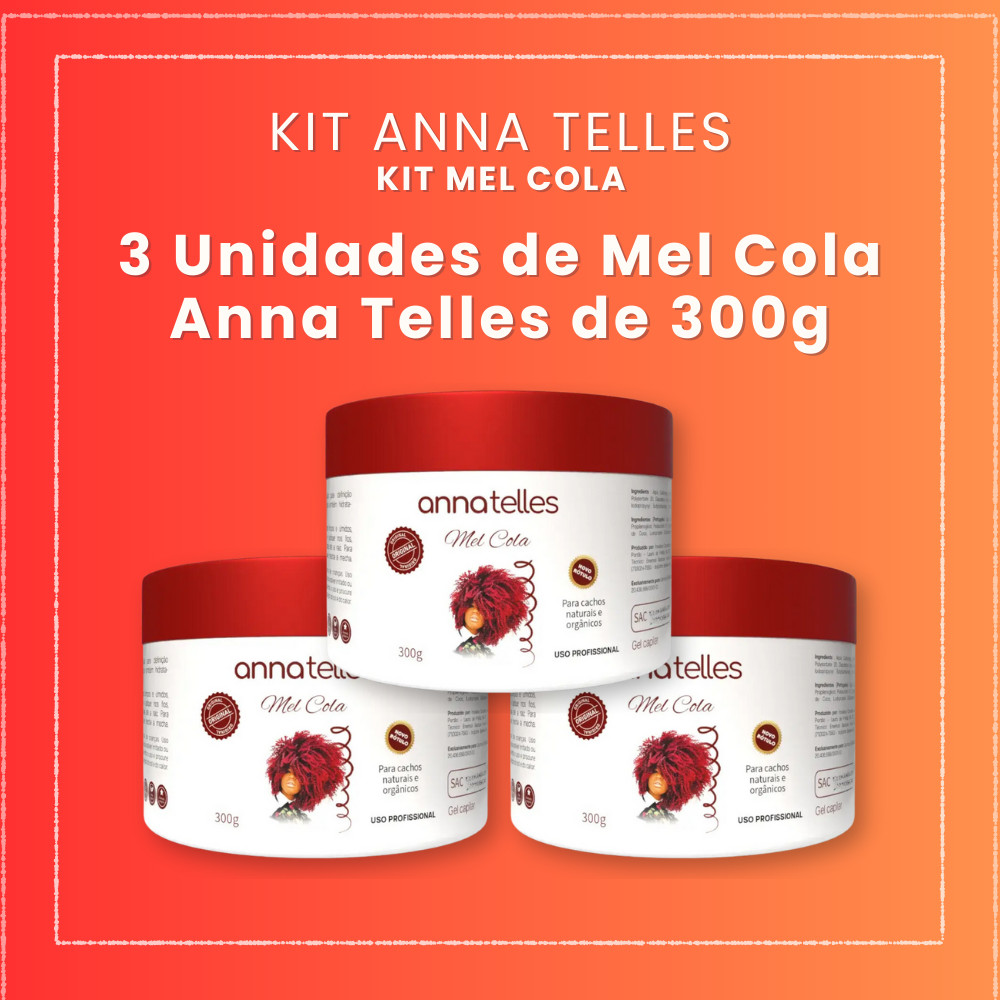 Kit 3 Und - Mel Cola 300g Anna Telles
