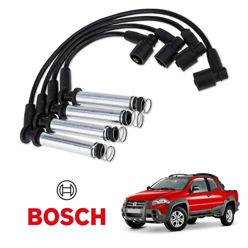 Cabo de Ignição Original Bosch Fiat Strada Adventure Locker 1.8 MPI 8V Flex 08/2008 a 07/2010