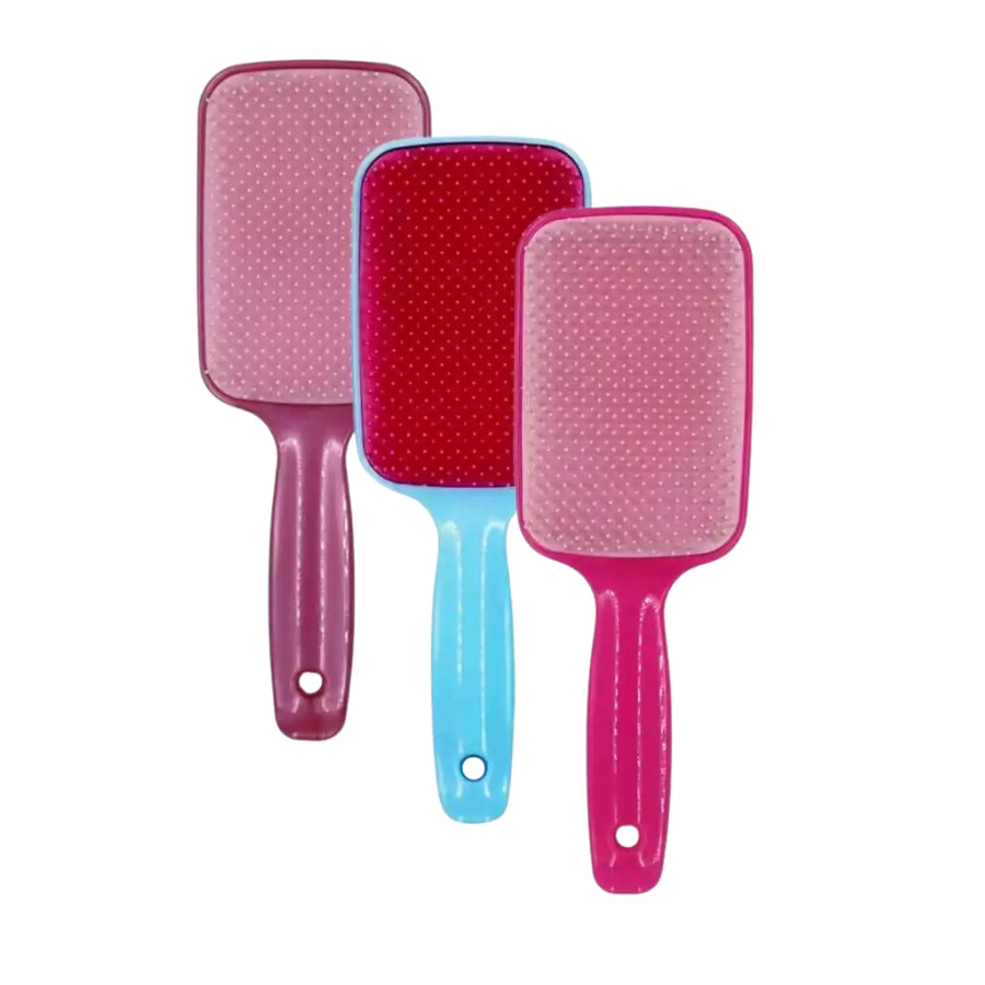 Kit Escova de Cabelo Raquete Flex - Escova Desembaraçadora Raquete