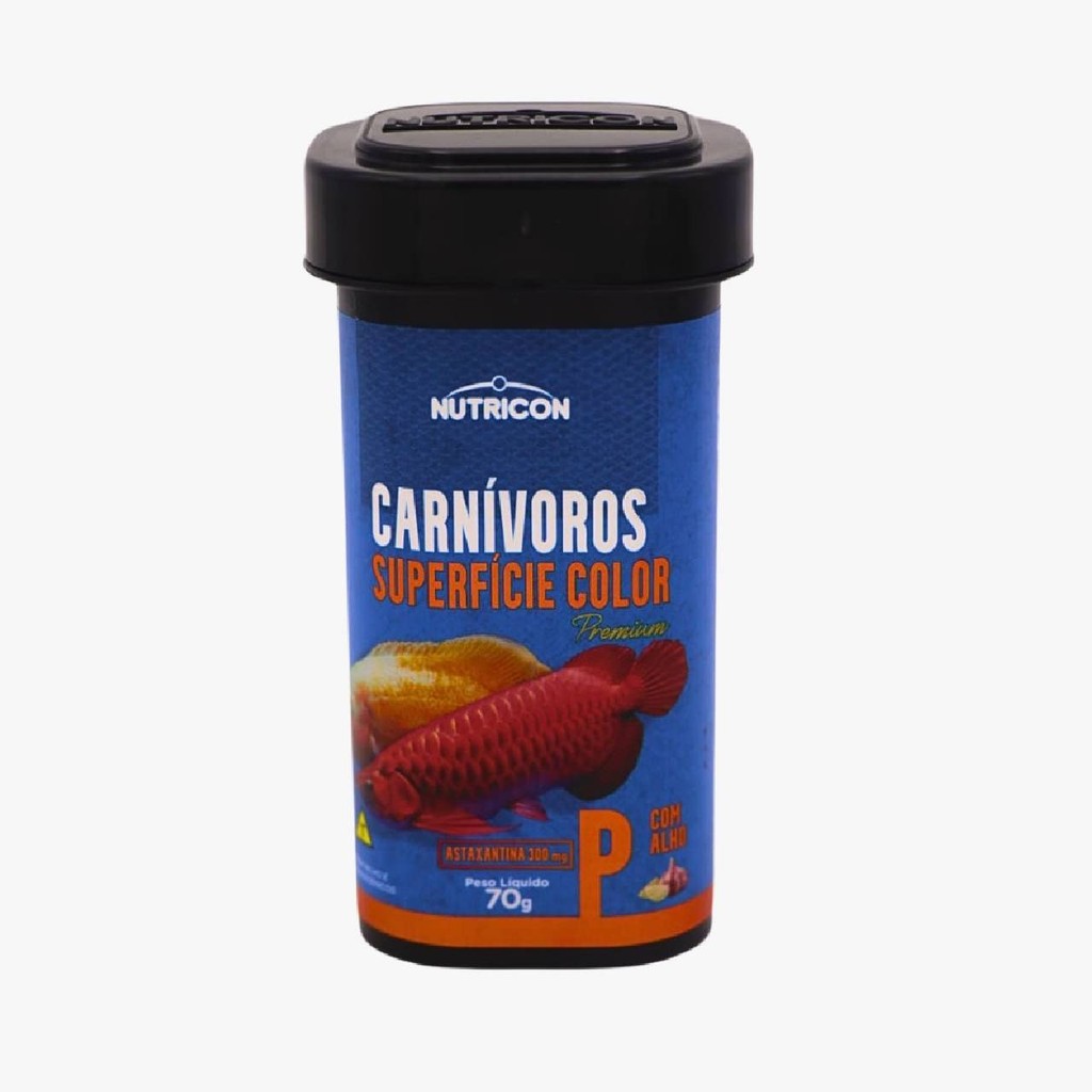 Ração de peixe Carnivoros Superficie Colos P 70g coloração