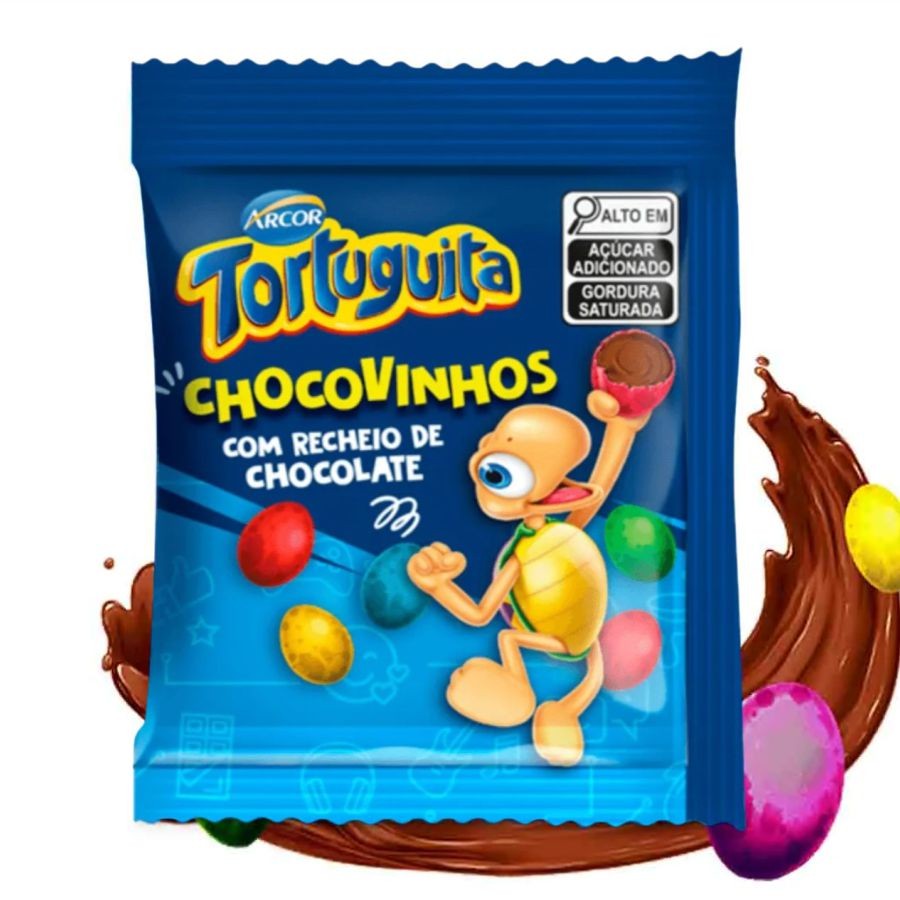 Ovinhos de Chocolate Coloridos Tortuguita - 50g - 1 unidade - Rizzo - Food & Beverages