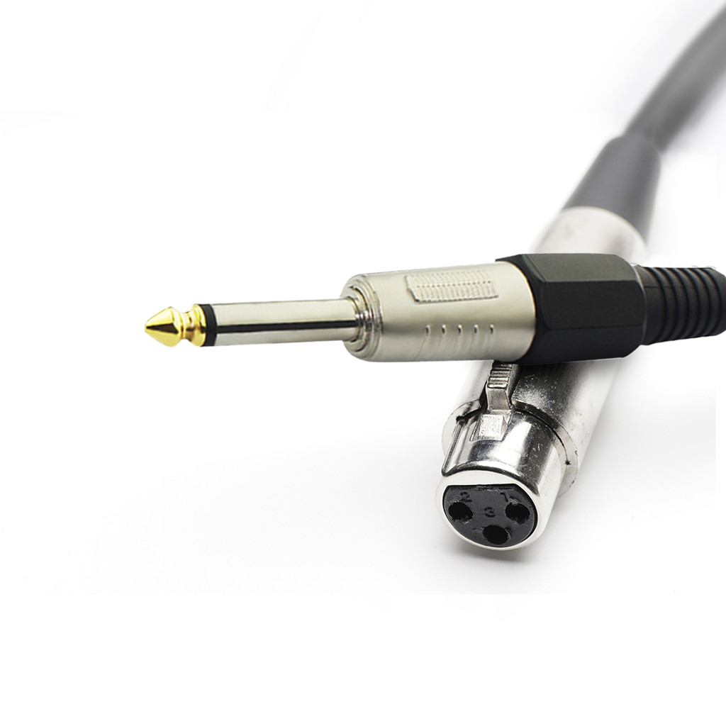 Cabo de Áudio P10 X XLR Fêmea - 5 Metros - Áudio Nitido