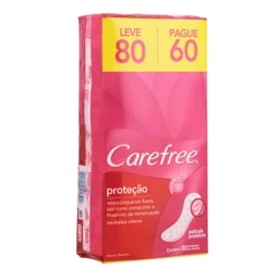 Protetor Diário Carefree Original 80 Unidades