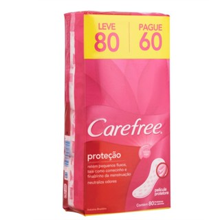 Protetor Diário Carefree Original 80 Unidades em Oferta na Shopee