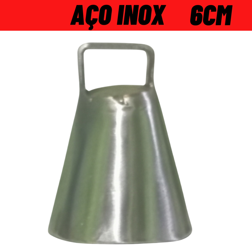 sino chocalho sineta aço inoxidavel cabra cabrito pequeno 6cm em Oferta na Shopee