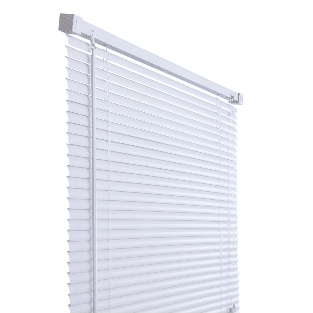 Cortina Persiana Horizontal Plástico PVC 100X130cm Branca Atlas — imagem 2 de 2