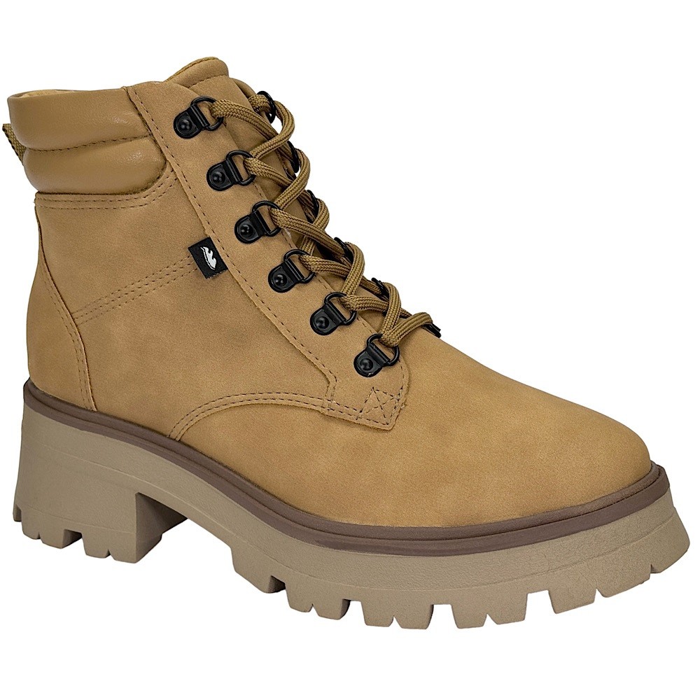 Bota Dakota Coturno Ankle Boot Foggia DA124 Camelo