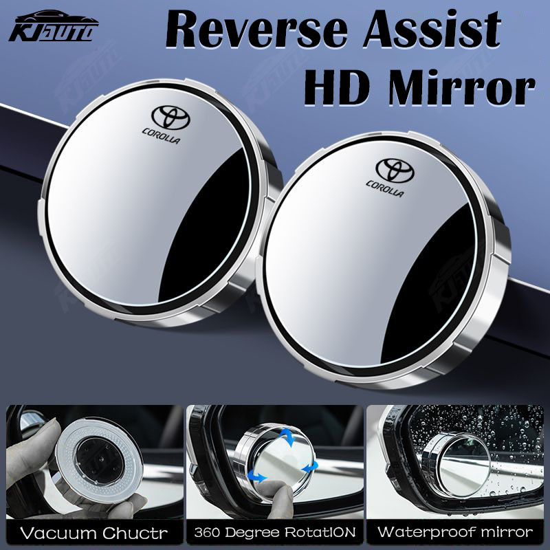Toyota Corolla Espelho Retrovisor Grande Angular De Alta Definição Giratório De 360 Graus Assistência Reversa Sem Pontos