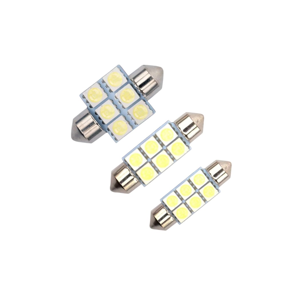 Kit 2 Lâmpadas LED Torpedo Automotivo Interior Teto Placa 31mm 36mm  39mm 41mm em Oferta na Shopee