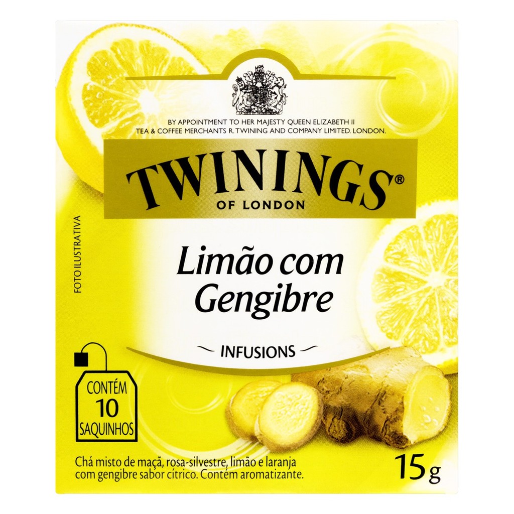 Chá Twinings Limão com Gengibre 10 sachês