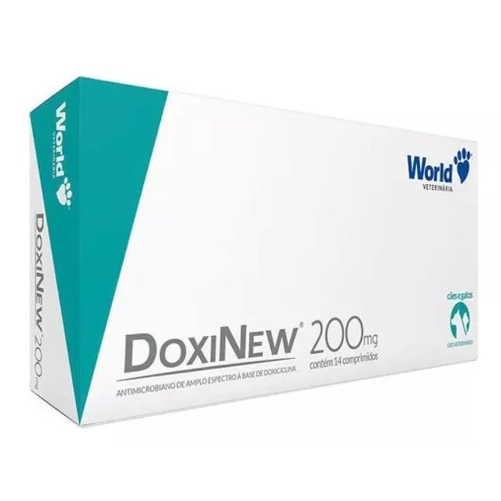 Doxinew 200MG Com 07 Comprimidos Para Cães e Gatos - World em Oferta na Shopee