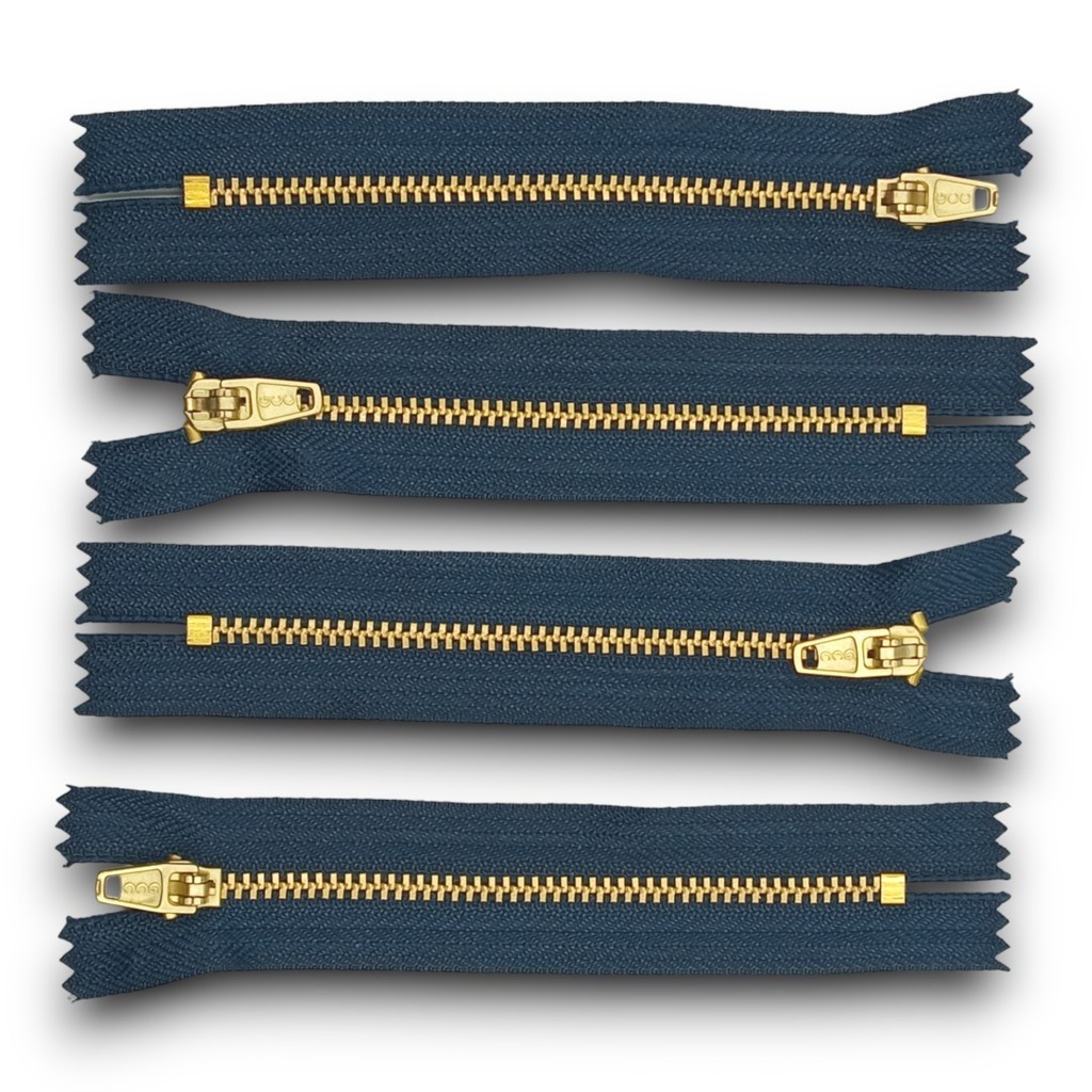 Zíper Metal Fixo Nº5 18 Cm 10 Und Azul Marinho em Oferta na Shopee