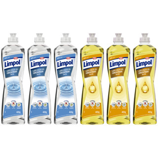 Mix de Detergente Gel Concentrado 400ml - Cristal e Neutro Limpol em Oferta na Shopee
