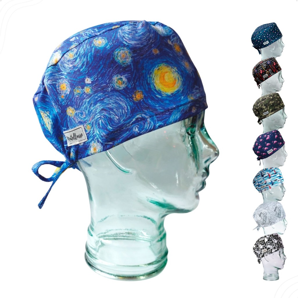 Gorro Hospitalar Touca Cirúrgica Toca Saúde Cozinha - Estampas Diversas