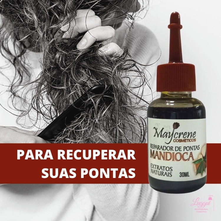 Reparador de Pontas Mandioca 30ml Maycrene Rico em Nutrientes