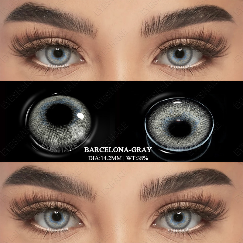 EYESHARE Novas Lentes De Contato Cinza 1 Par Anuais Para Pupila Natural Os Olhos Cosméticas Coloridas em Oferta na Shopee