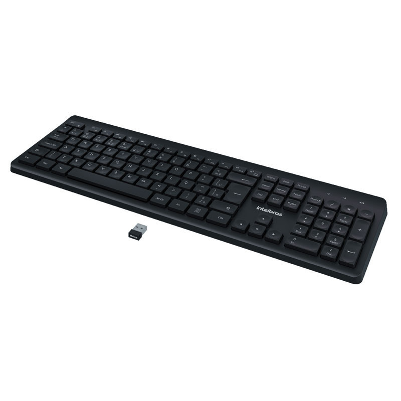Teclado e mouse sem fio Preto CSI 50 Intelbras
