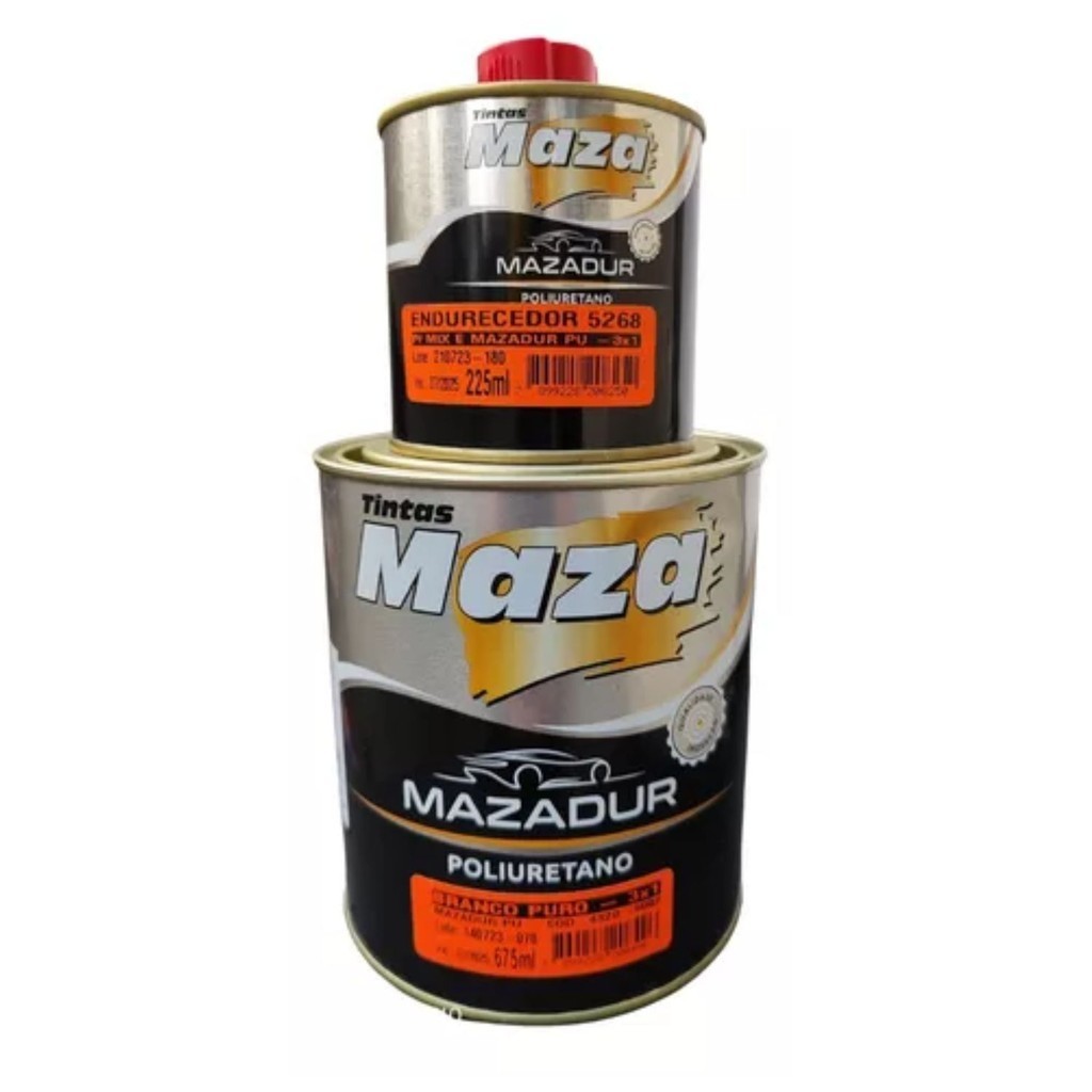 Tinta Pu Epoxi Bi Componente Automotiva 900 Ml Maza