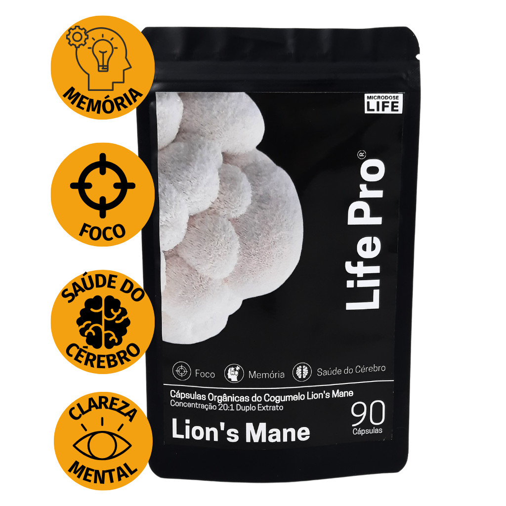 Extrato Lions Mane - Cogumelo da Inteligência